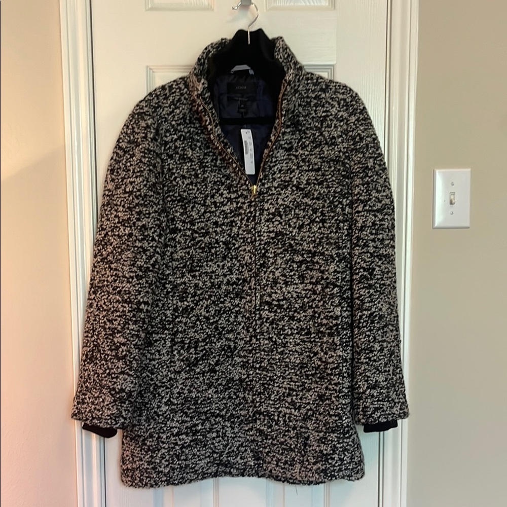 NWT J. Crew Italian Wool Lodge Coat - Picture 4 of 14